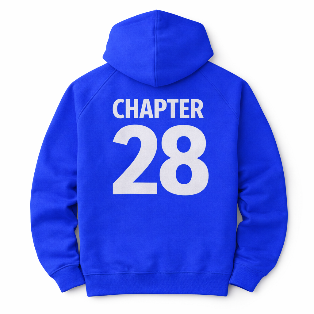 Birthday King Hoodie for Men | Royal Blue | Personalized Age on Back