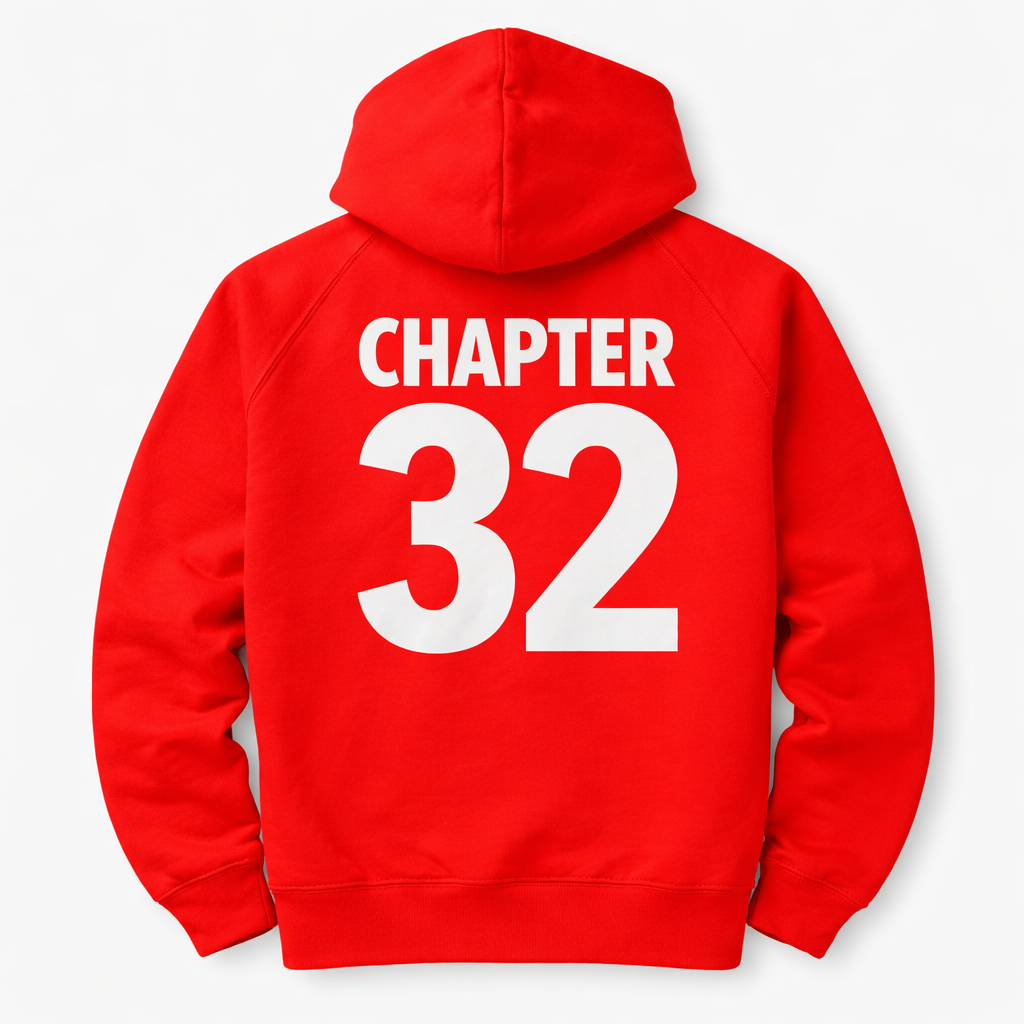 Birthday King Hoodie for Men | Red | Personalize Age on Back