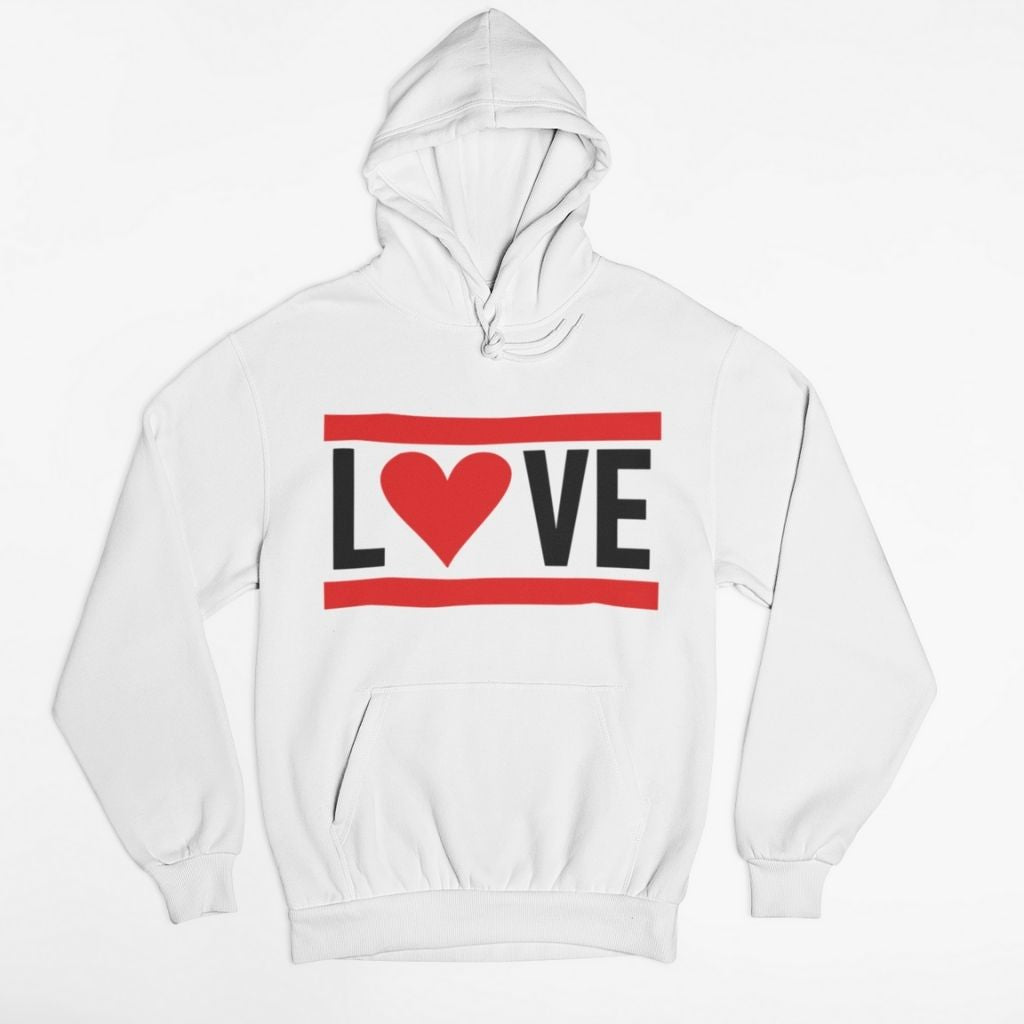 Black Love Couples Hoodies | White | Matching Valentines Day, Wedding & Anniversary Hoodies