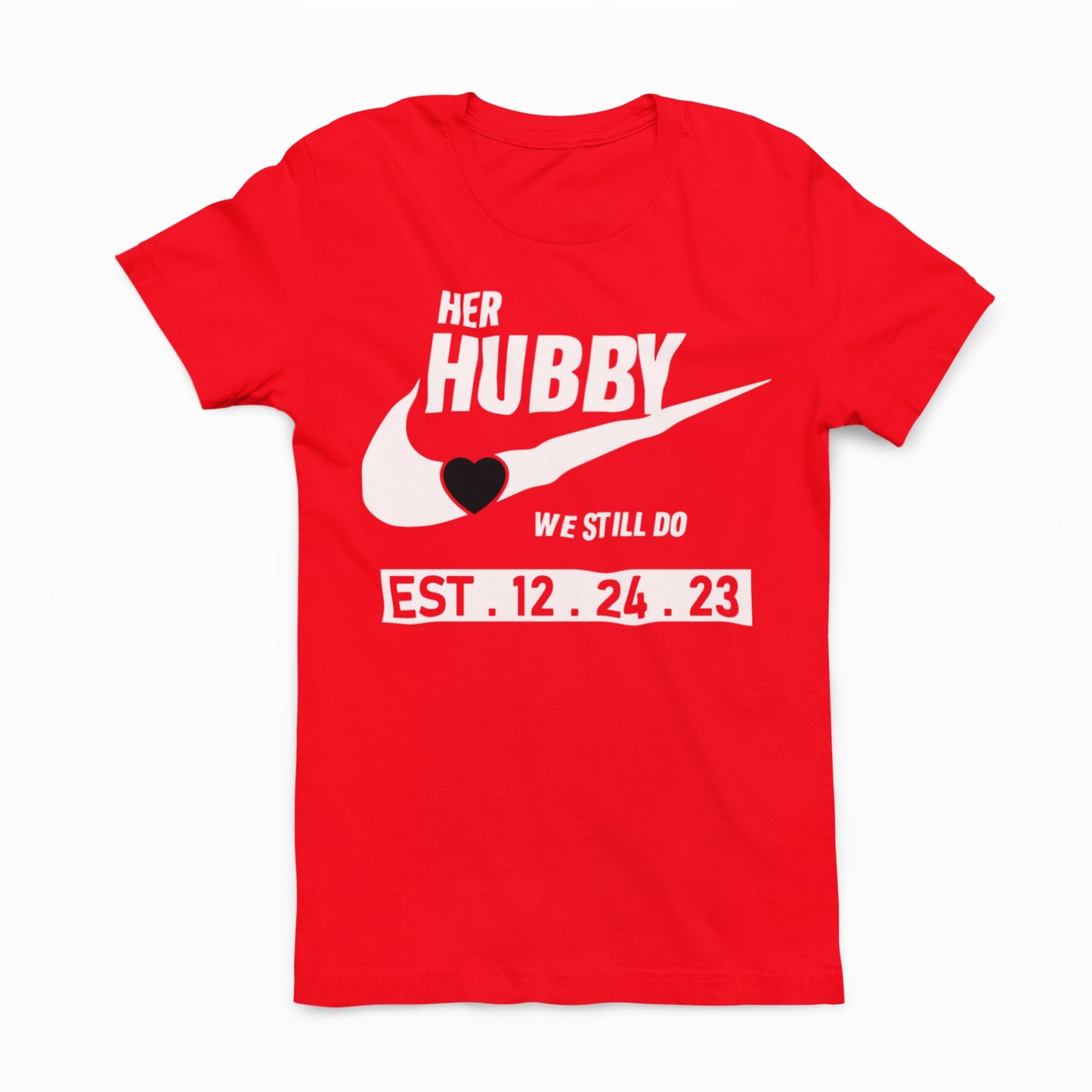 Husband and Wife Couples Shirts Red