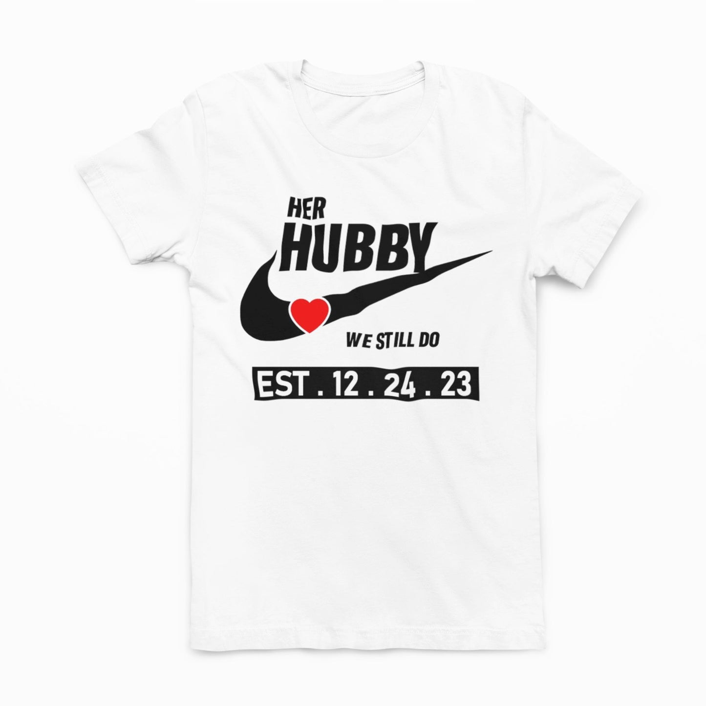 Husband and Wife Couples Shirts White