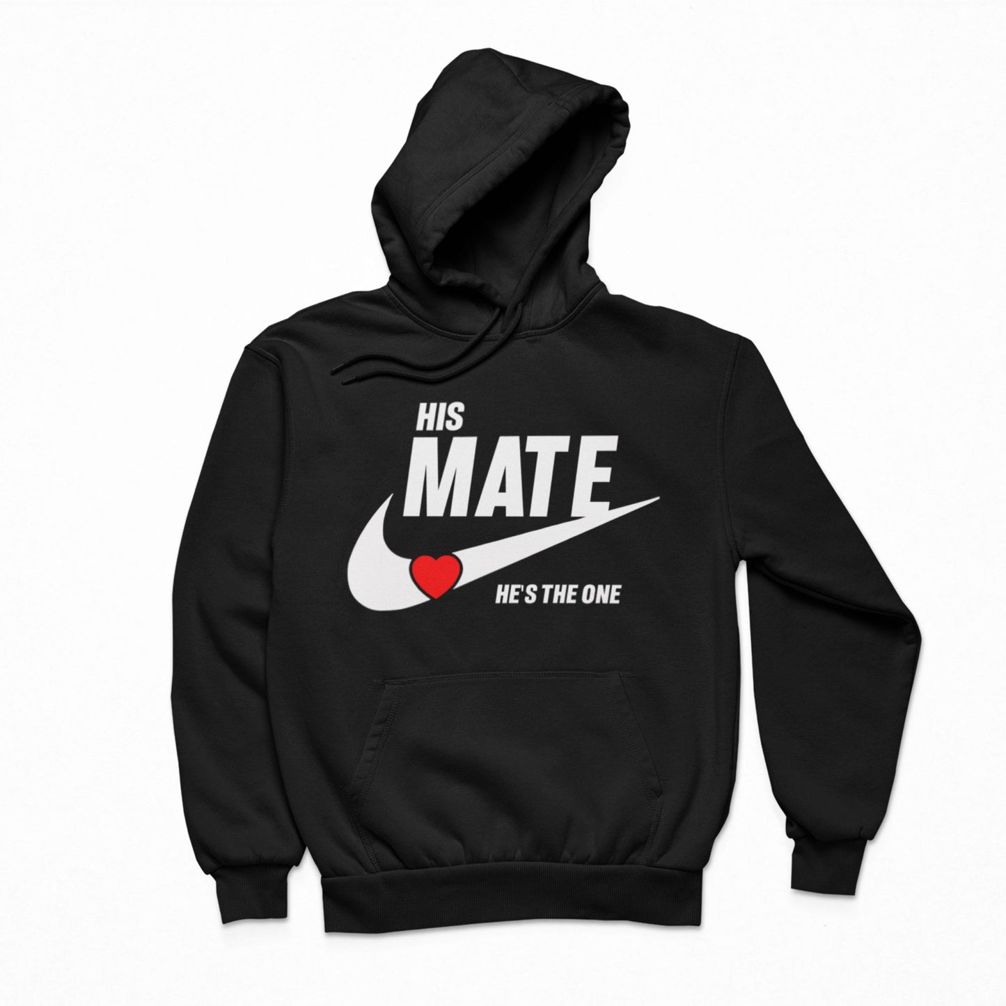 Soulmate Couples Hoodies Black