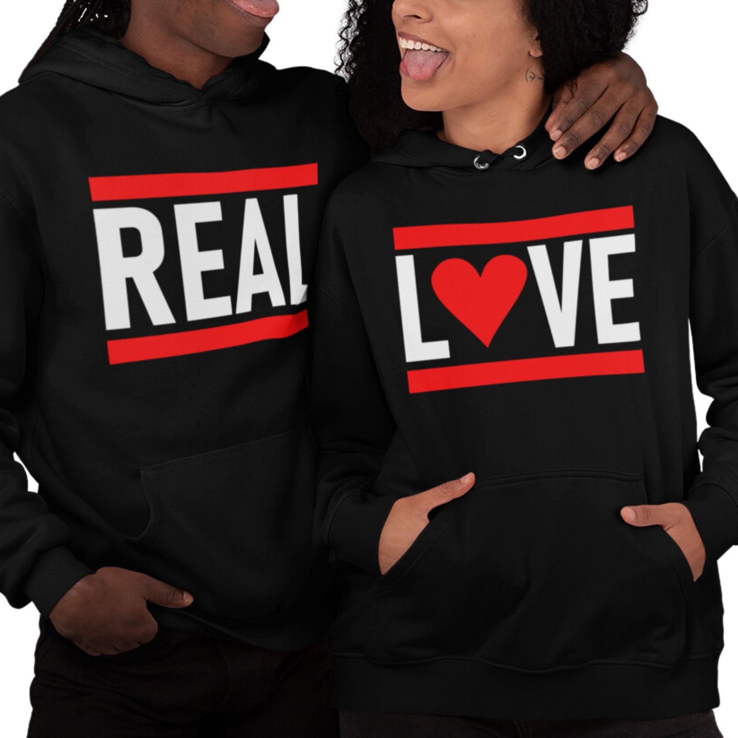 Real Love Couples Hoodies