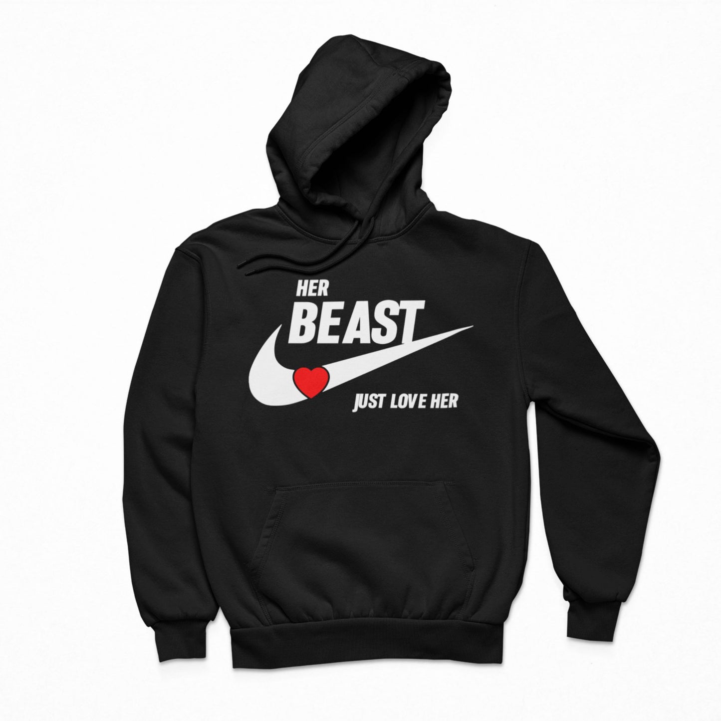 Beauty and Beast Couples Hoodies Black