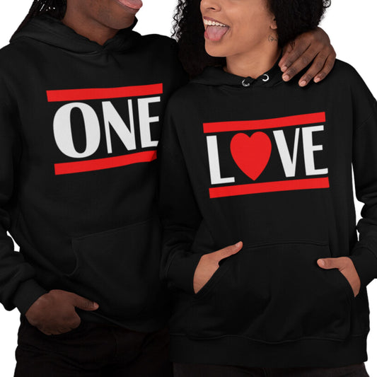 One Love Couples Hoodies