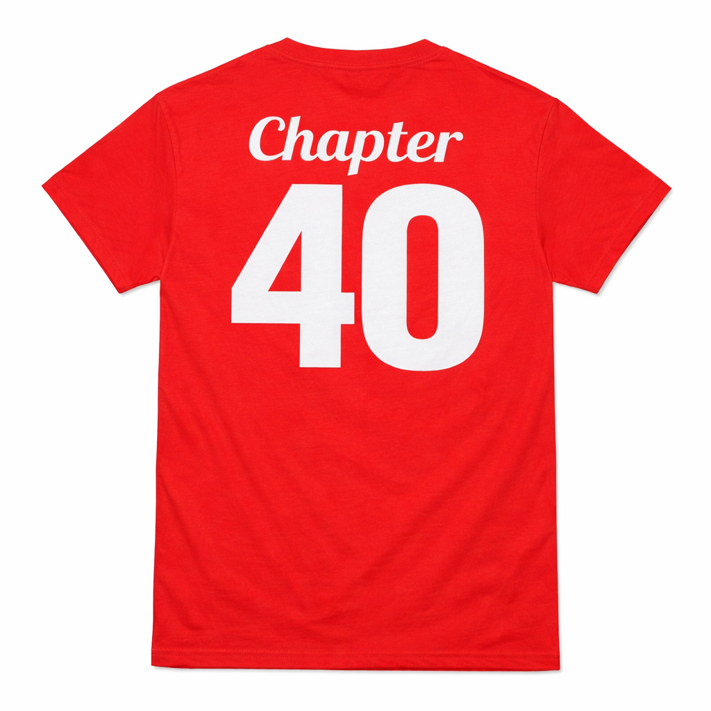 Birthday King T-Shirt for Men | Red | Personalized with your Age on the Back