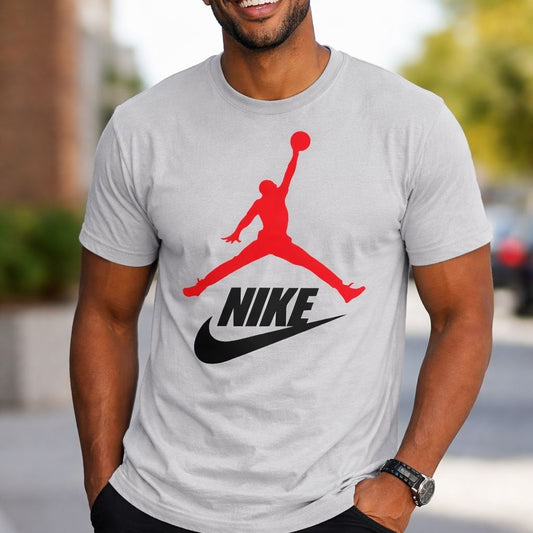 Jordan Swoosh Logo Streetwear Vibes Shirt for Men | White | Iconic Sportswear