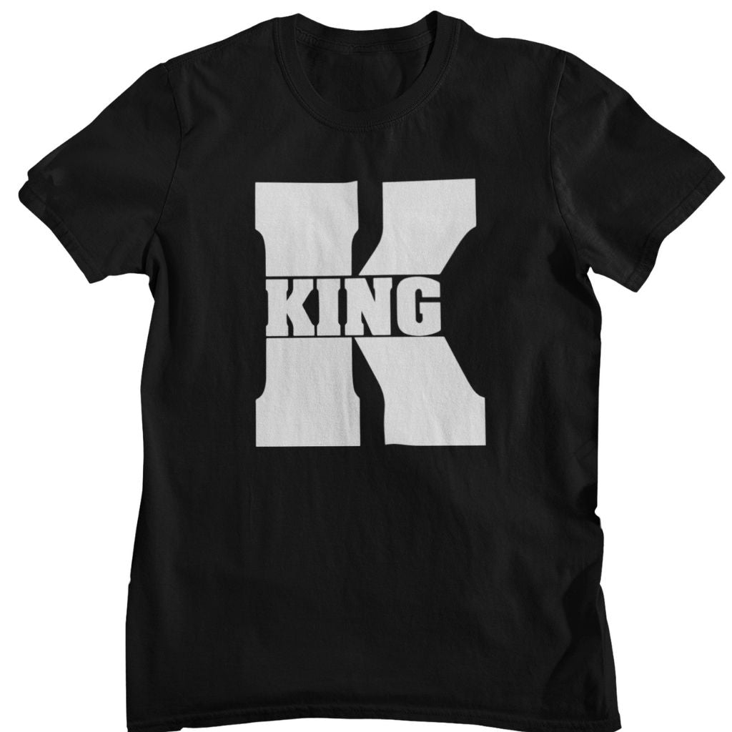 King Queen Matching Couples Shirts Romantic Unisex Gifts for Valentines Weddings Anniversaries
