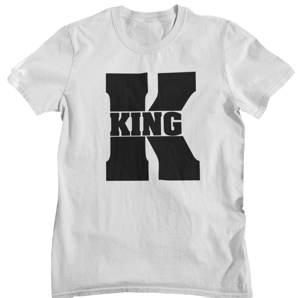 King Queen Matching Couples Shirts Romantic Unisex Gifts for Valentines Weddings Anniversaries