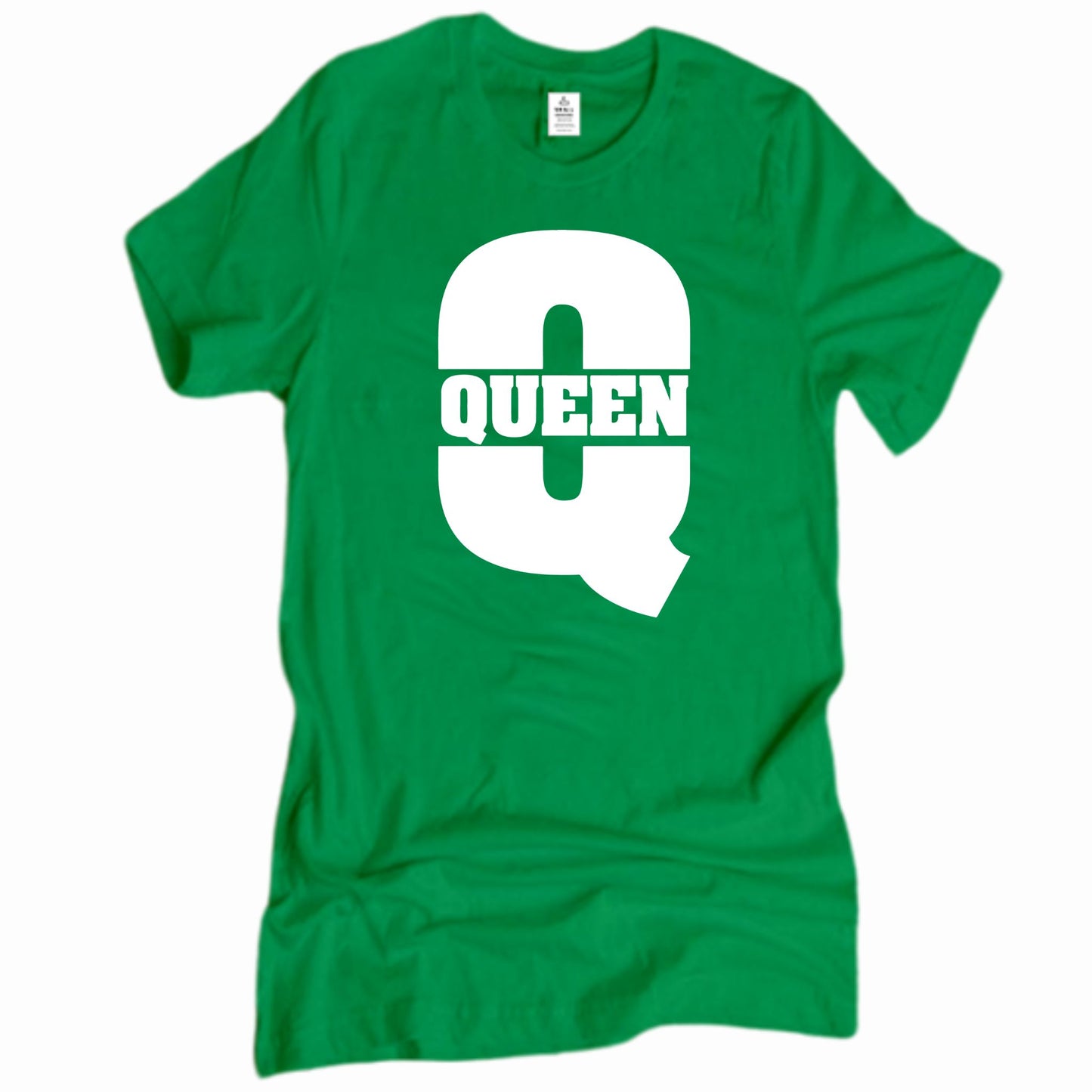 King Queen Matching Couples Shirts | Irish Green | Romantic Unisex Gifts for Valentines Weddings Anniversaries