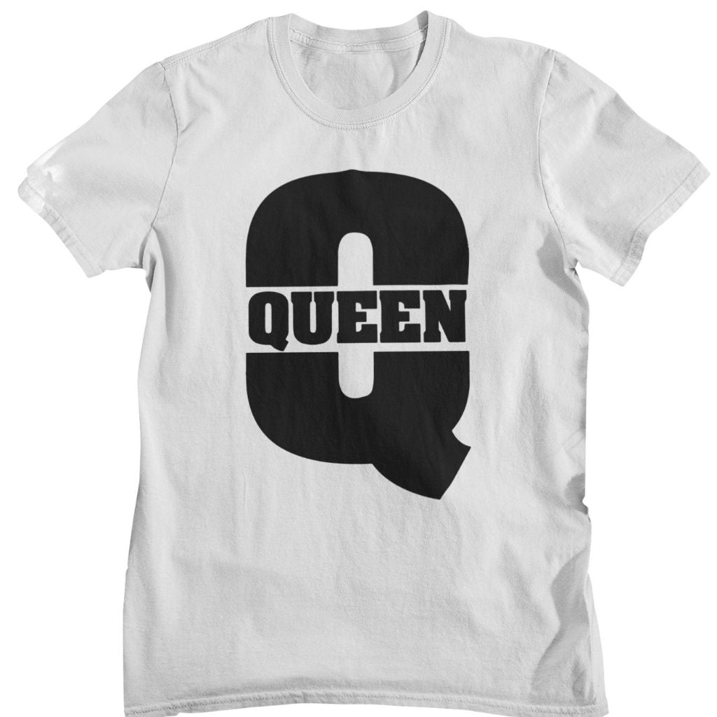 King Queen Matching Couples Shirts Romantic Unisex Gifts for Valentines Weddings Anniversaries