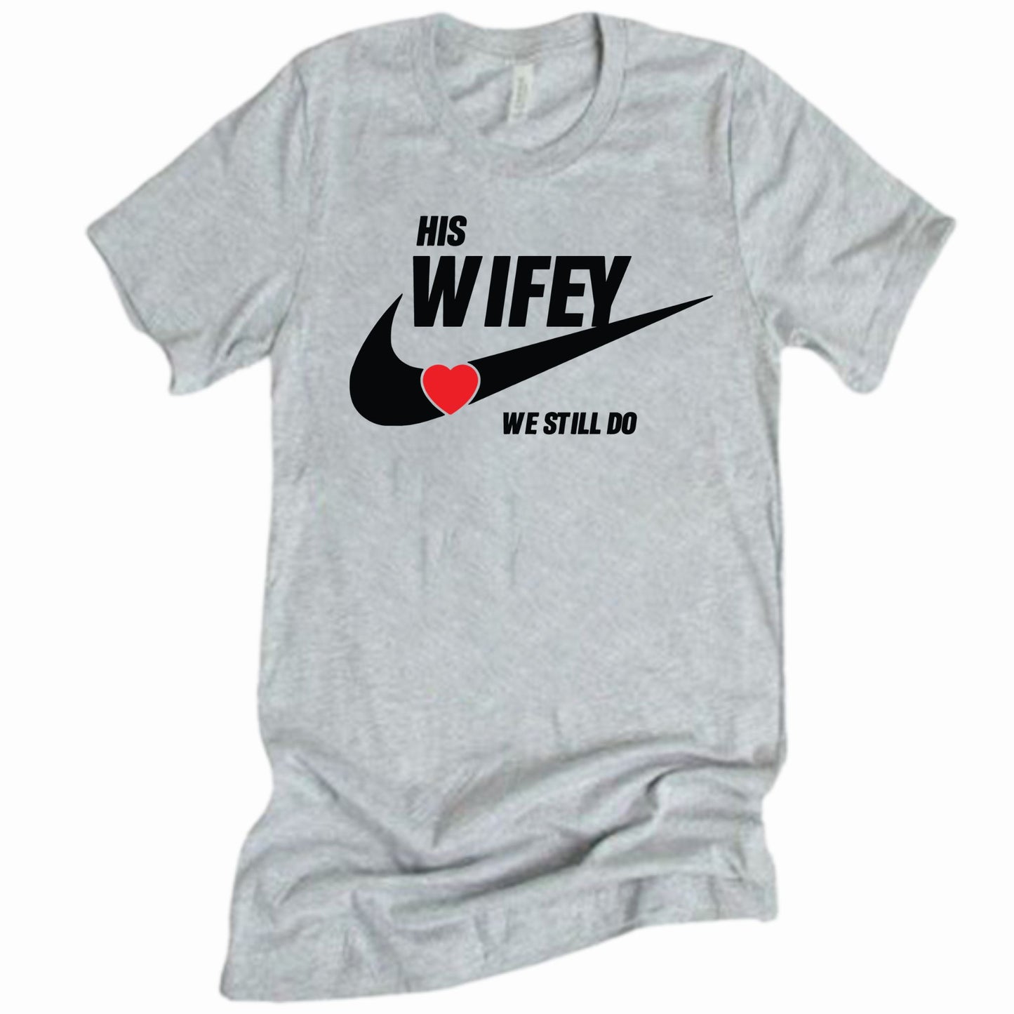 Husband & Wife Matching Couples T-Shirts | Sports Grey | Unisex Romantic Shirts